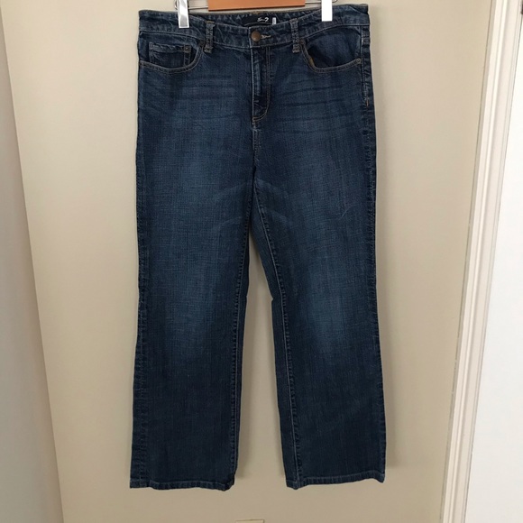 SEVEN7 Studio Flare Jeans in dark wash 5 pocket - Picture 2 of 11